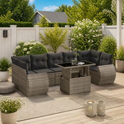 8-Piece Garden Sofa Set: Dimensions and Specs Overview