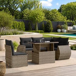 Specifications of the 6 Piece Garden Sofa Set with Cushions