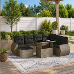 8 Piece Modular Outdoor Garden Sofa Set Specifications
