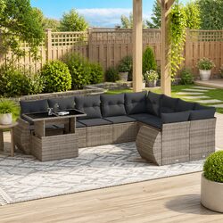 Specifications of the 10 Piece Grey Garden Sofa Set