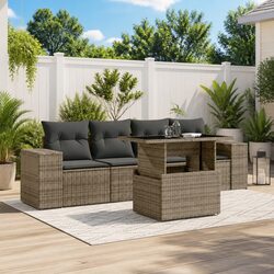 5-Piece Garden Sofa Set: Dimensions and Materials
