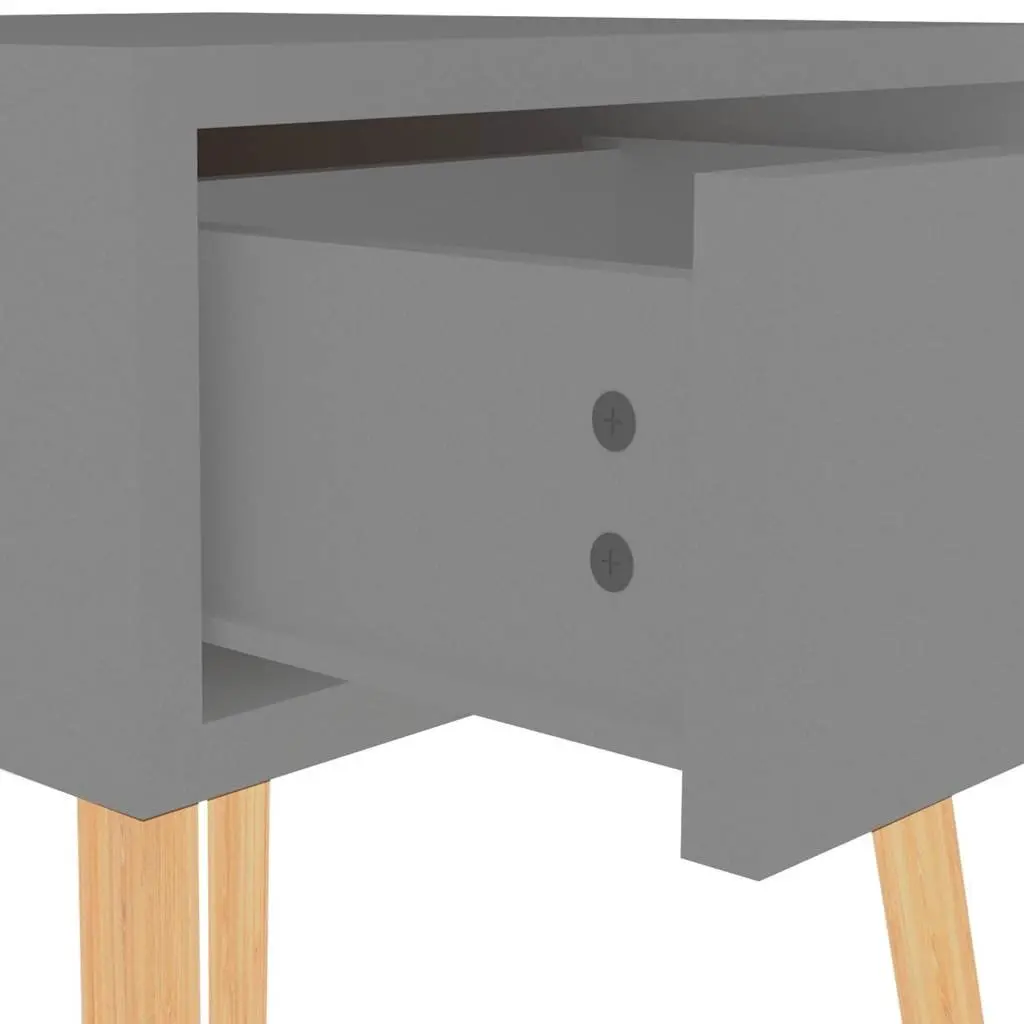 Bedside Cabinets 2 pcs Grey 40x40x56 cm Storage Nightstand Side Table Drawer