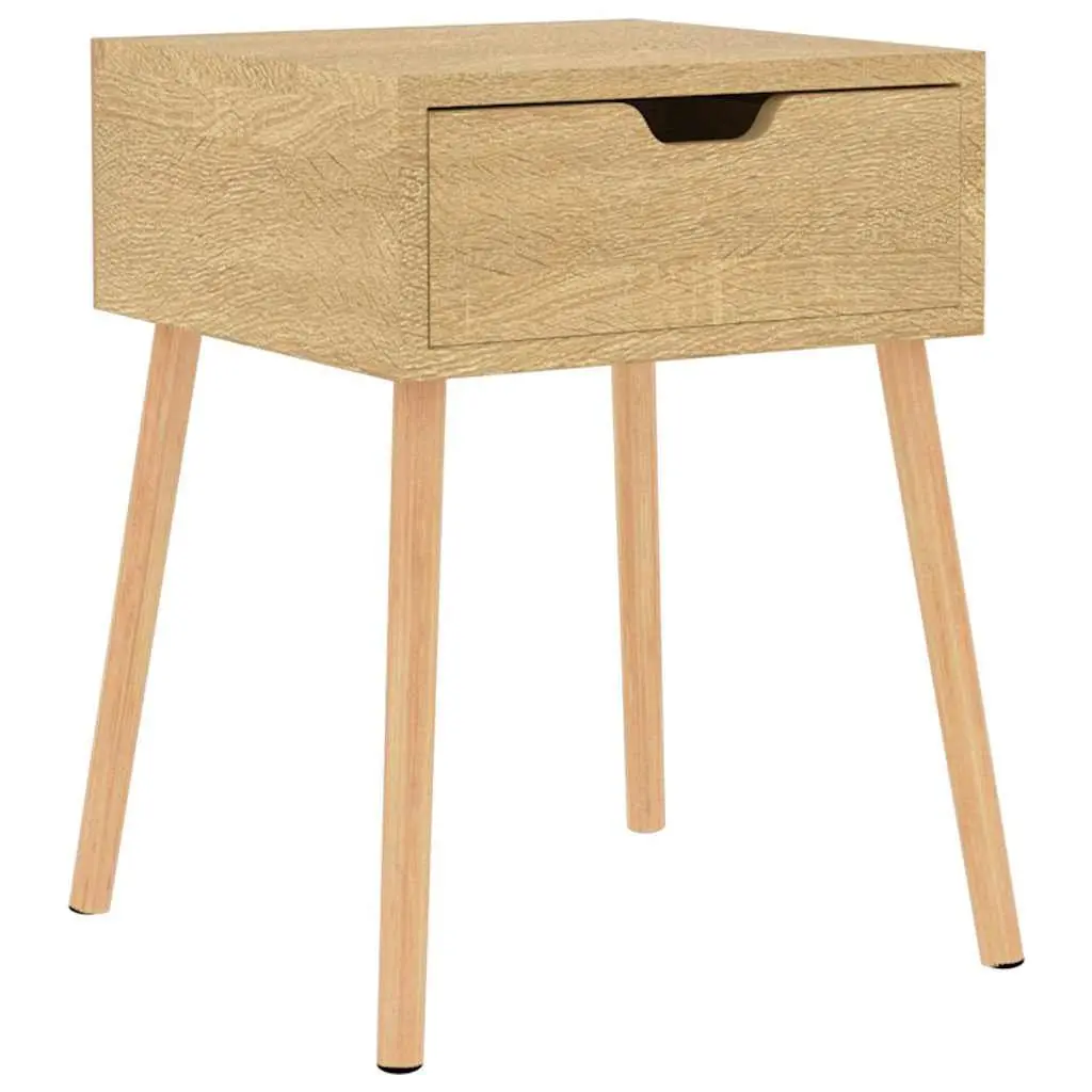 Brown Engineered Wood Nightstand