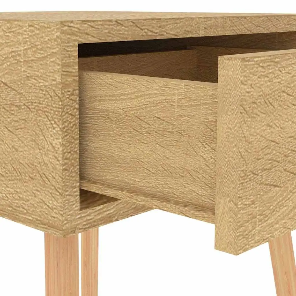 Brown Engineered Wood Nightstand