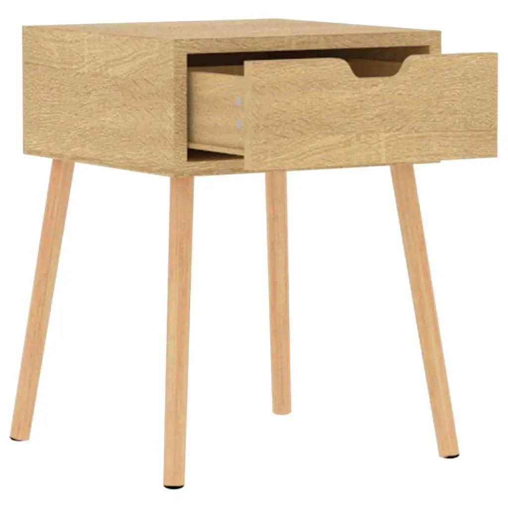 Bedside Cabinets for Bedroom or Living Room Set of 2 Brown 40x40x56 cm Engineered Wood Side Tables