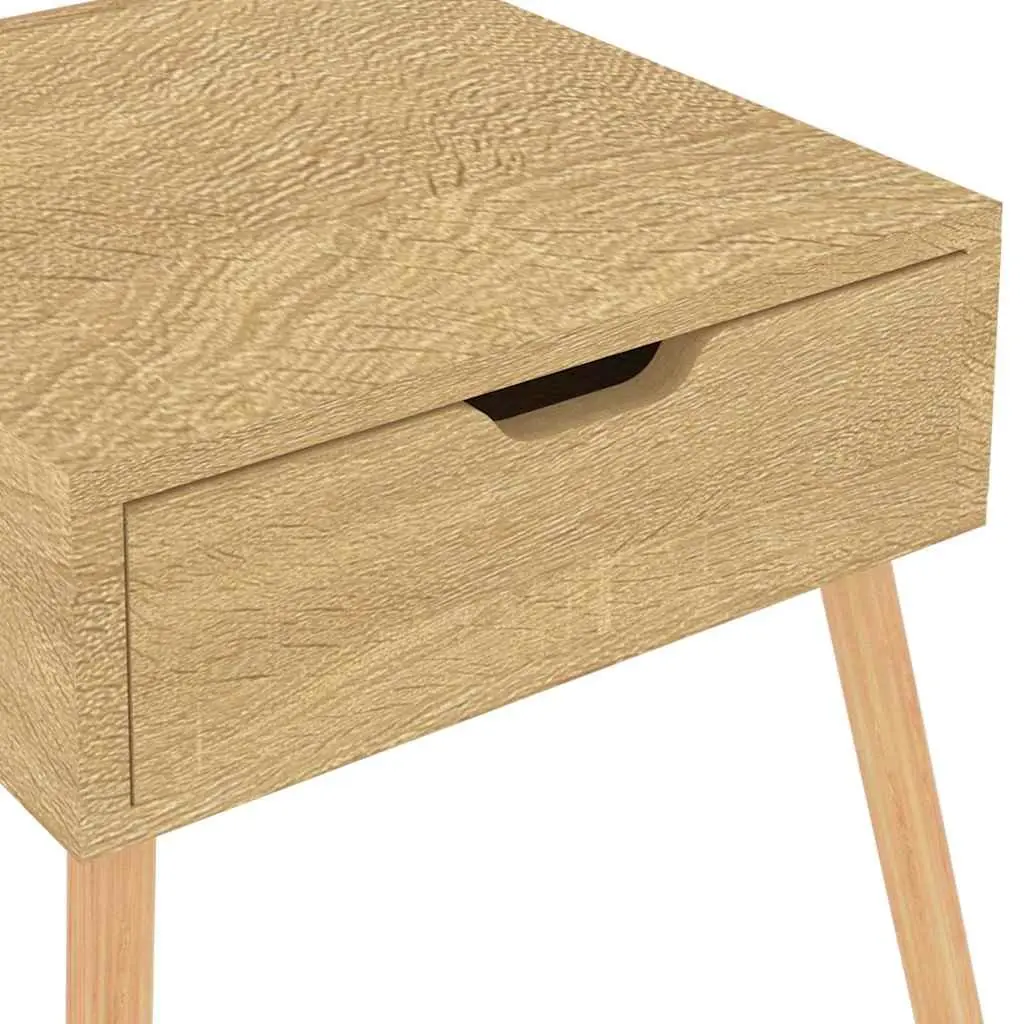 Bedside Cabinets for Bedroom or Living Room Set of 2 Brown 40x40x56 cm Engineered Wood Side Tables