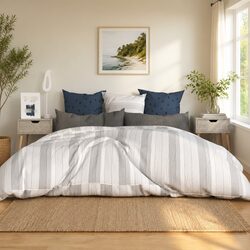 Bedside Cabinets 2 pcs Grey 40x40x56 cm Engineered Wood Side Table Nightstand