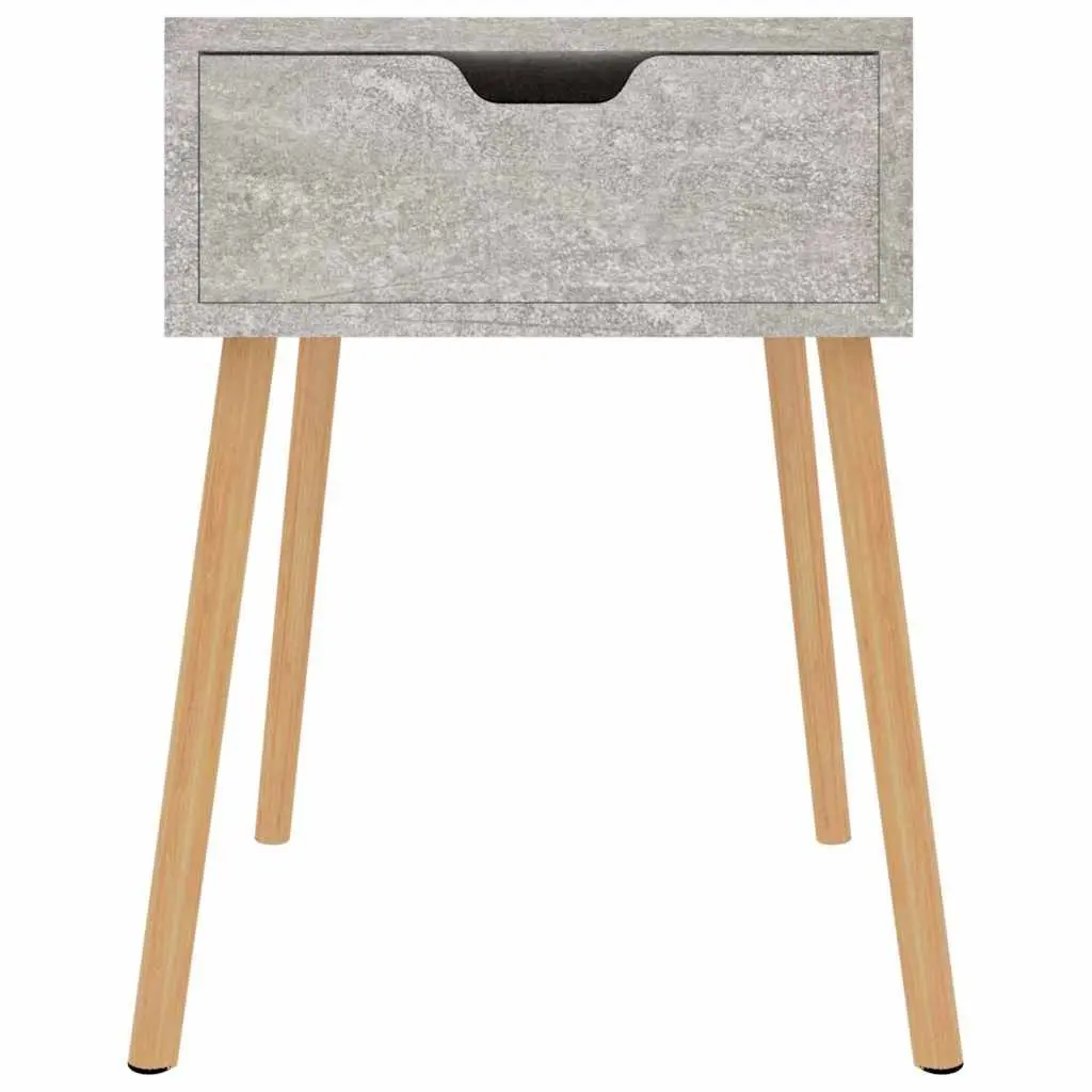 Bedside Cabinets Set of 2 Grey 40x40x56 cm Engineered Wood Nightstand