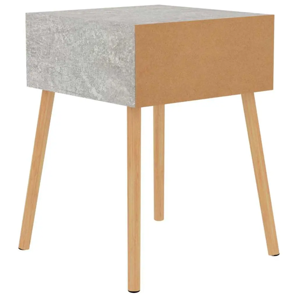 Bedside Cabinets Set of 2 Grey 40x40x56 cm Engineered Wood Nightstand