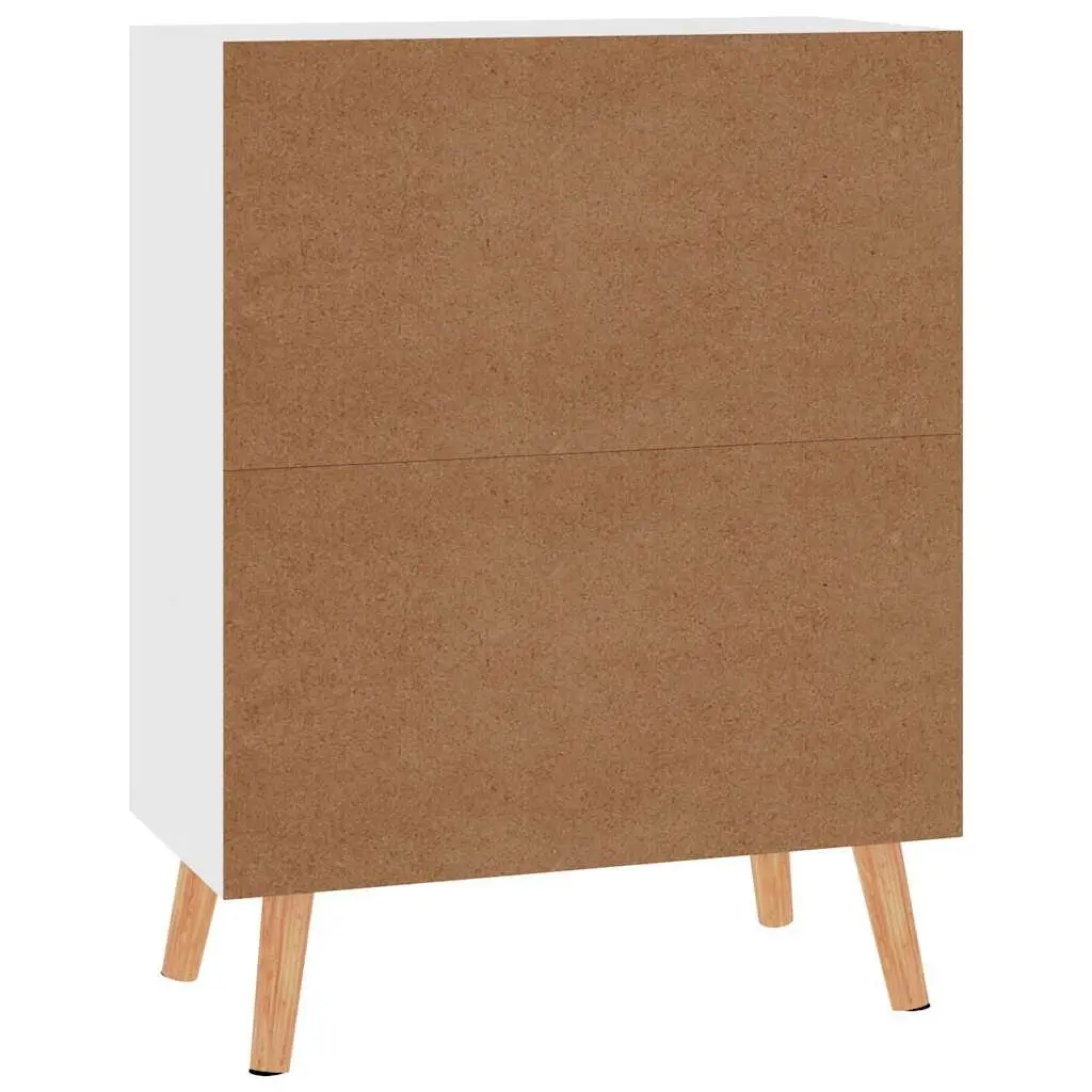 White Sideboard Storage Cabinet Engineered Wood Buffet Living Room Cupboard