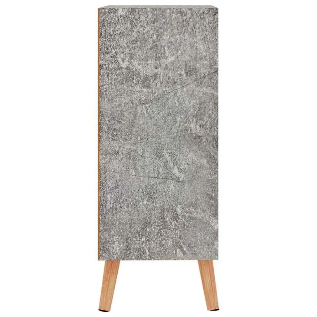 Sideboard Storage Cabinet Grey Engineered Wood Living Room Cupboard Buffet