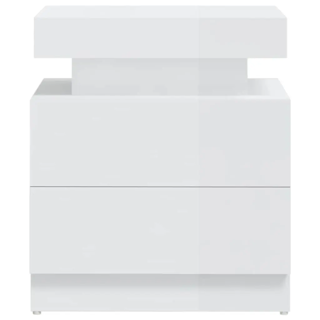 White High Gloss Bedside Table