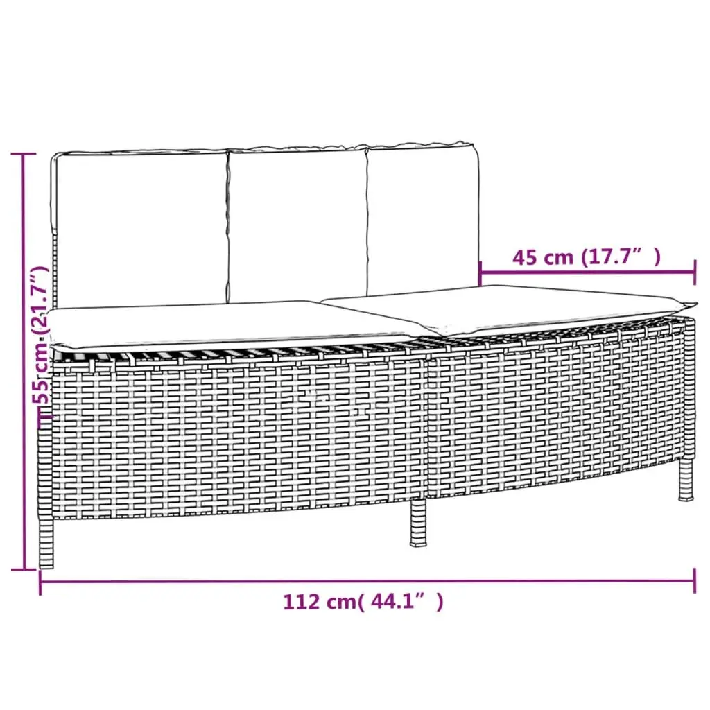 Hot Tub Surround with Storage Black Rattan Garden Spa Bench Outdoor Furniture