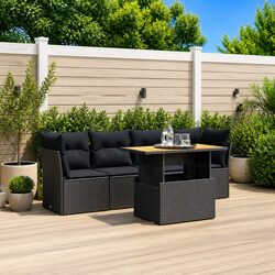5 Piece Garden Sofa Set Specifications - Modular with Cushions