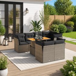 8-Piece Modular Garden Sofa Set Specifications and Details