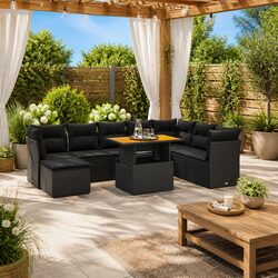 Specifications of 9 Piece Outdoor Garden Sofa Set