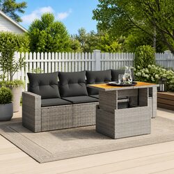 5 Piece Grey Outdoor Sofa Set Specifications and Features