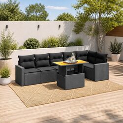 7 Piece Garden Sofa Set - Specs and Features