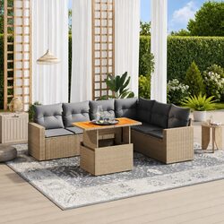 Specifications of the 7 Piece Garden Sofa Set
