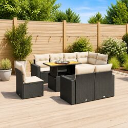 9 Piece Garden Sofa Set: Dimensions, Material, and Design