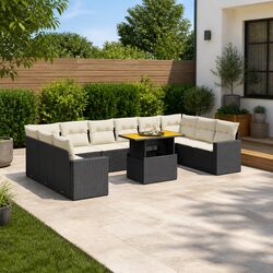 Specifications of 11 Piece Garden Sofa Set in Black