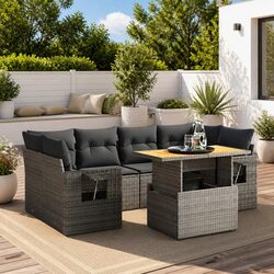 7 Piece Grey Modular Patio Sofa Set - Specifications