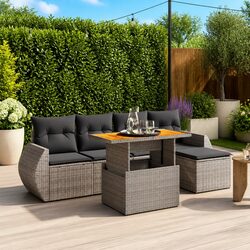 Specifications of 6 Piece Outdoor Garden Sofa Set Grey