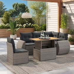 6 Piece Modular Outdoor Sofa Set Specifications