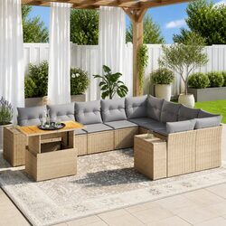 Specifications of 10 Piece Garden Sofa Set - Beige