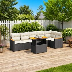 Specifications of the 7 Piece Outdoor Sofa Set in Black