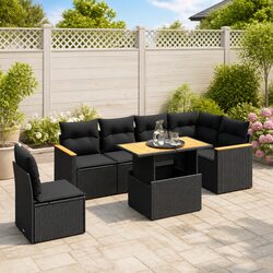 Specifications of 7 Piece Garden Sofa Set with Cushions