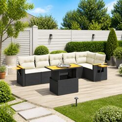 Specifications for 7 Piece Garden Sofa Set with Cushions