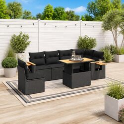 Specifications of 7-Piece Modular Garden Sofa Set