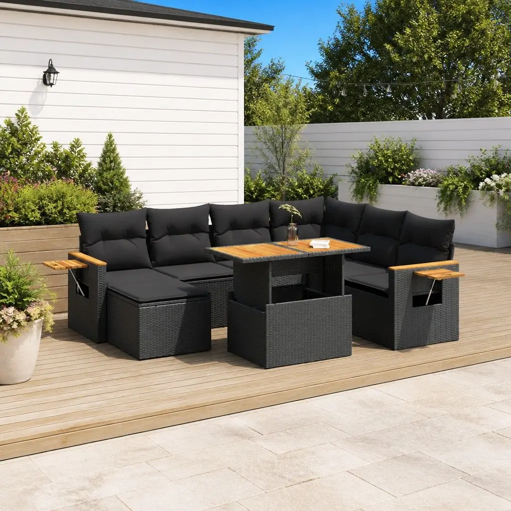 8-Piece Modular Outdoor Garden Sofa Set