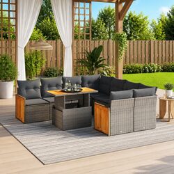 Garden Sofa Set 9 Pieces - Specs and Features