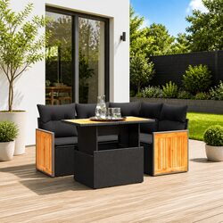 Specifications of a 5 Piece Garden Sofa Set with Cushions