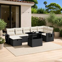 Specifications of 8-Piece Modular Garden Sofa Set