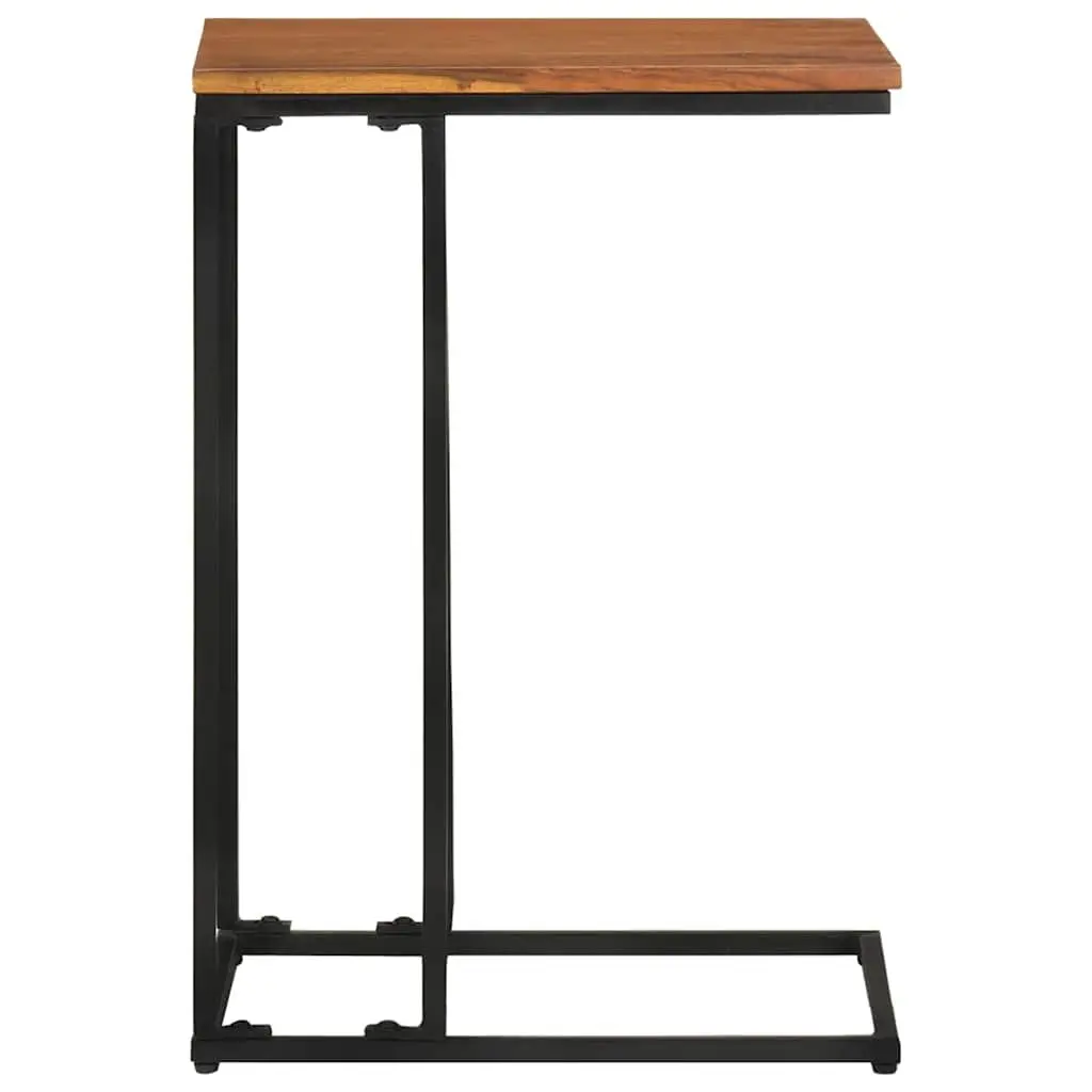 Side Table End Table Accent Living Room Furniture Brown Wooden Couch 35x45x65cm