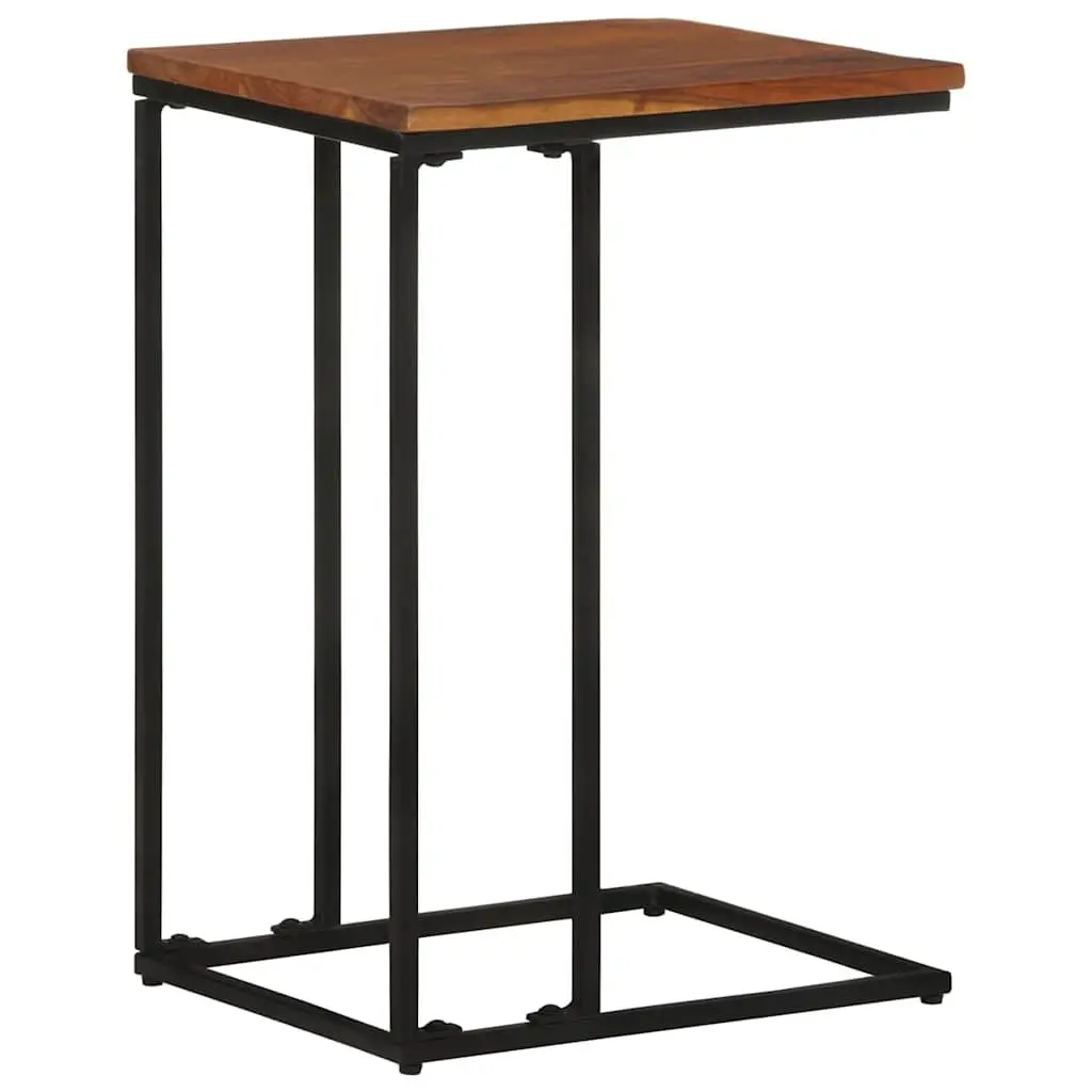 Side Table End Table Accent Living Room Furniture Brown Wooden Couch 35x45x65cm