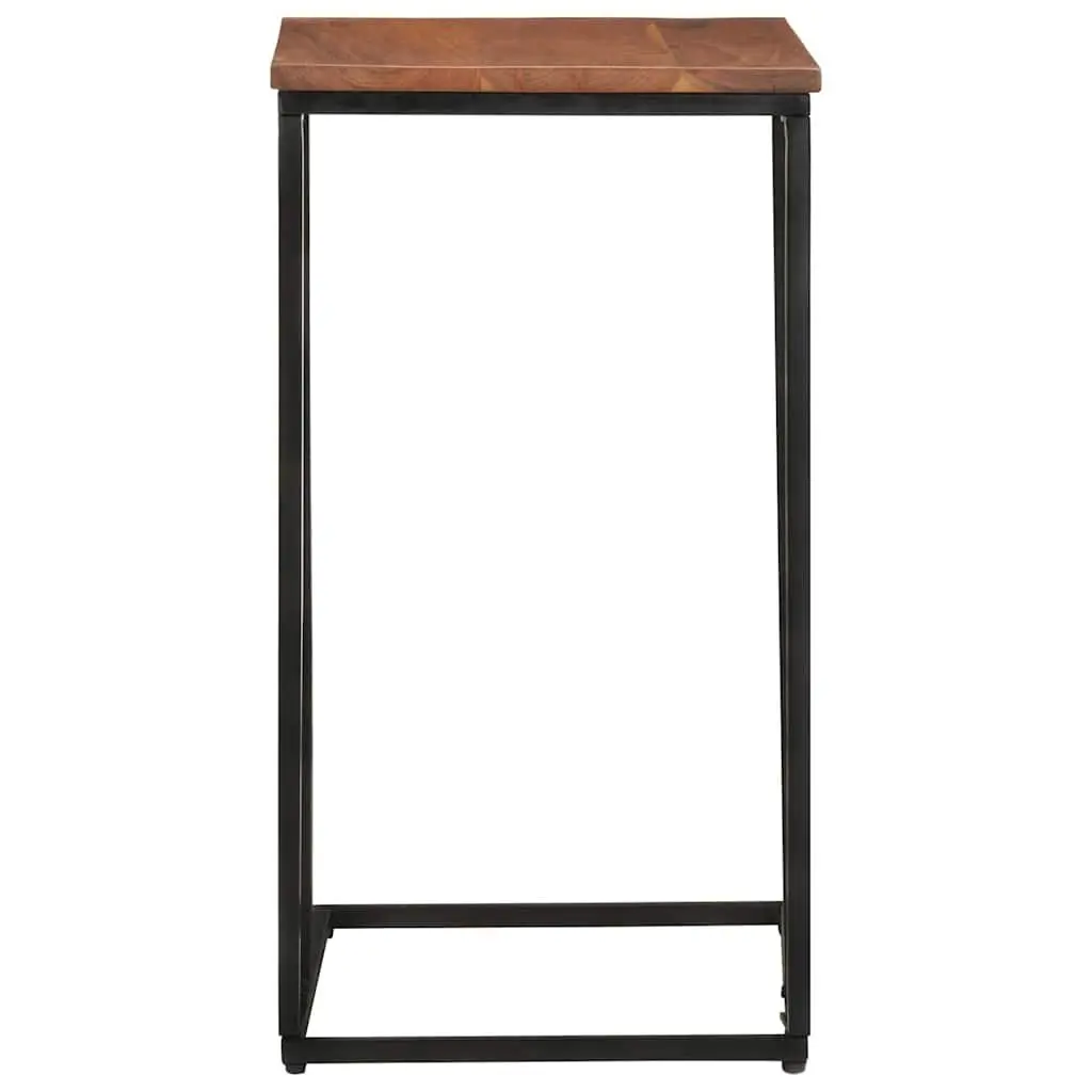 Side Table End Table Accent Living Room Furniture Brown Wooden Couch 35x45x65cm