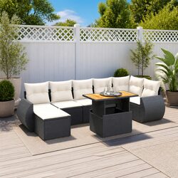 Specifications of 8-Piece Garden Sofa Set - Modular Black