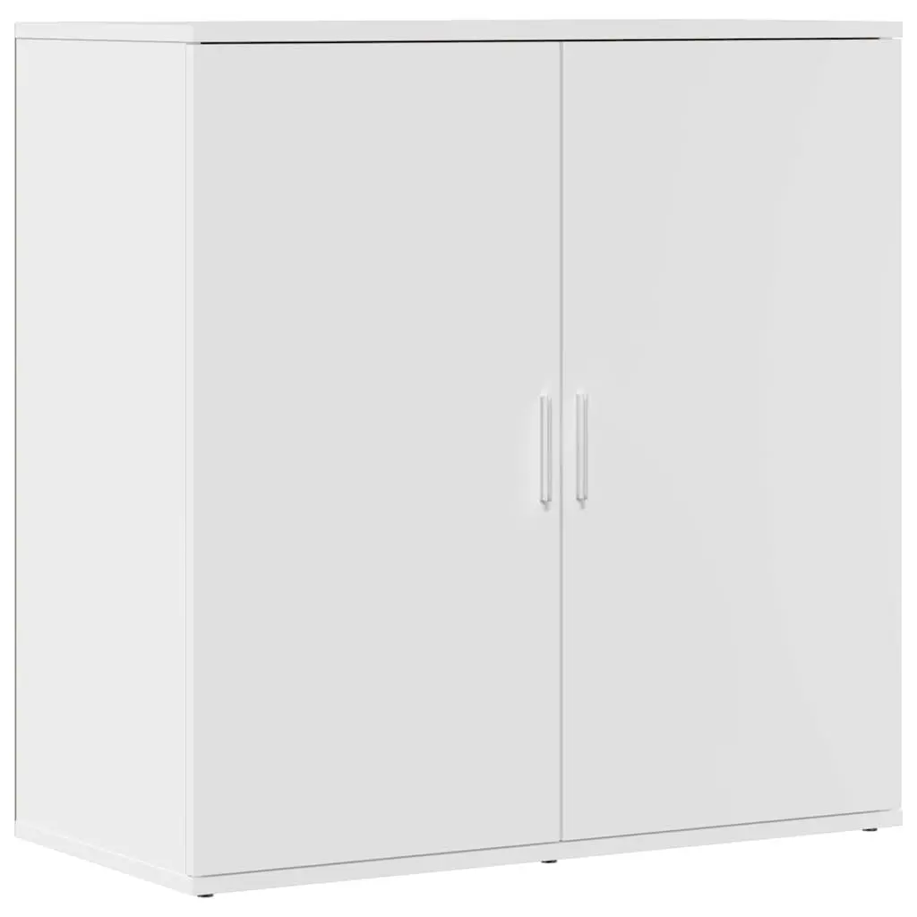 Sideboard Cabinet Living Room Bedroom Dining Space 79x38x80 cm White Engineered Wood 2 Piece