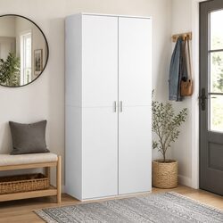 Shoe Cabinet Specifications: Engineered Wood, 80 x 39 x 178 cm
