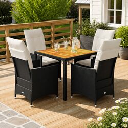 5 Piece Garden Dining Set Specifications: Quality and Comfort