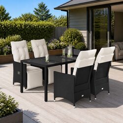 Garden Dining Set 5 Piece - Specs and Features