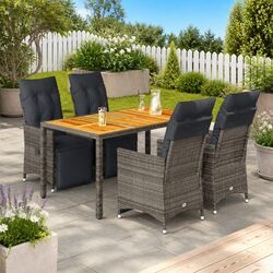 Specifications for 5 Piece Outdoor Bistro Set with Cushions