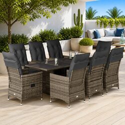 9 Piece Garden Bistro Set Specifications and Features