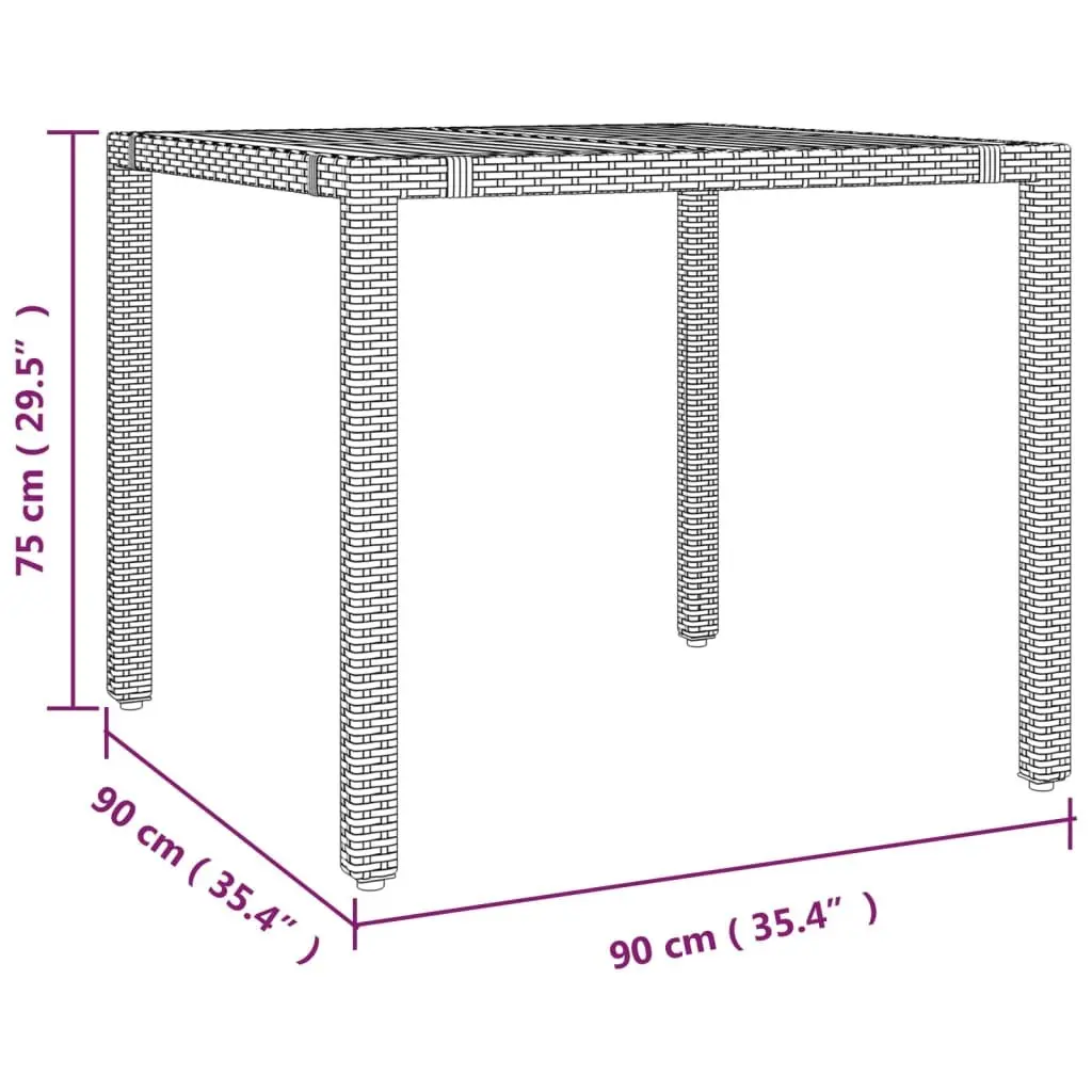 5 Piece Grey Poly Rattan Bistro Set with Cushions