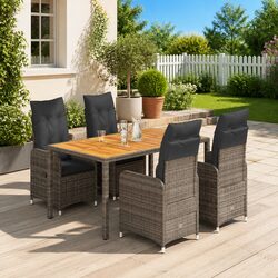 Specifications of the Grey Poly Rattan Garden Bistro Set
