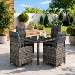 5-Piece Garden Bistro Set: Dimensions and Features